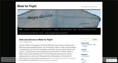 Desktop Screenshot of madeforflight.com